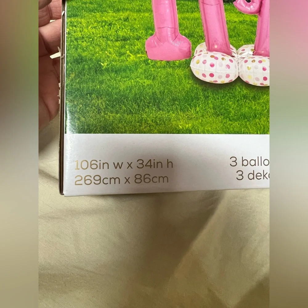 Anagram Airloonz ITS A GIRL Pink 3 Decorative Balloons Indoor/Outdoor 106